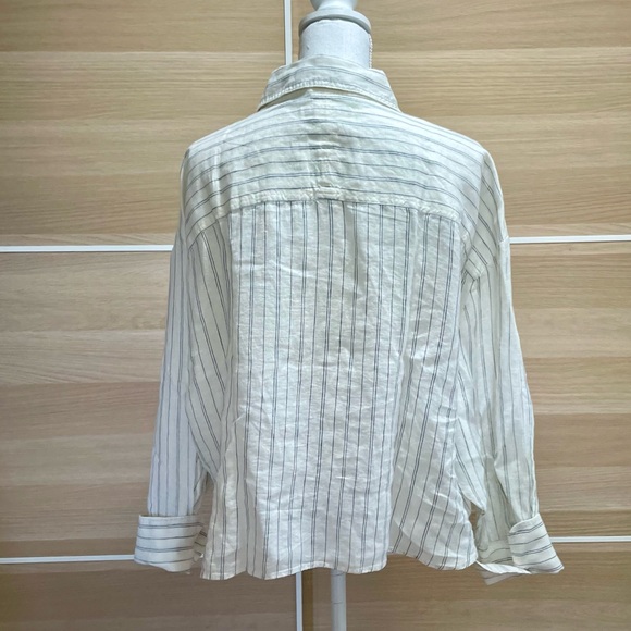 Banana Republic Boxy Crop Linen Shirt - Picture 7 of 12